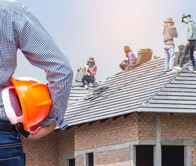 Travaux toiture grande hauteur Dourdan